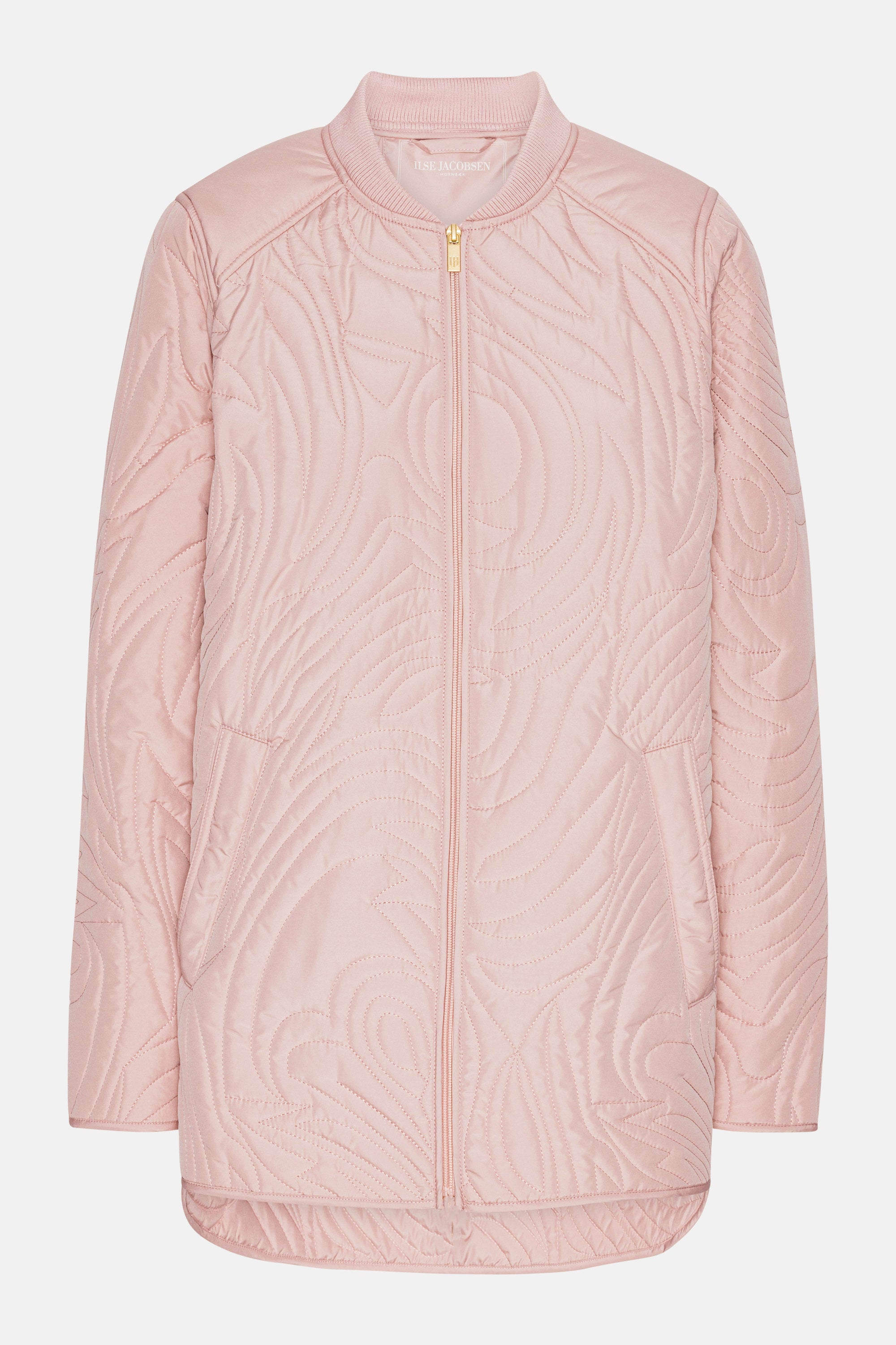 Kort Quiltet Jakke - Peachskin